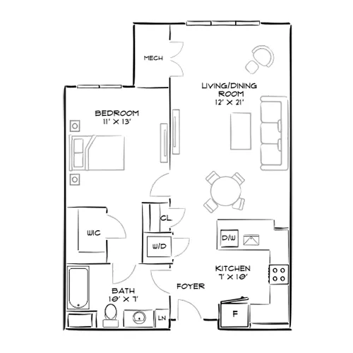 The Chase at Overlook Ridge - Revere, MA - Floor Plan Diagram