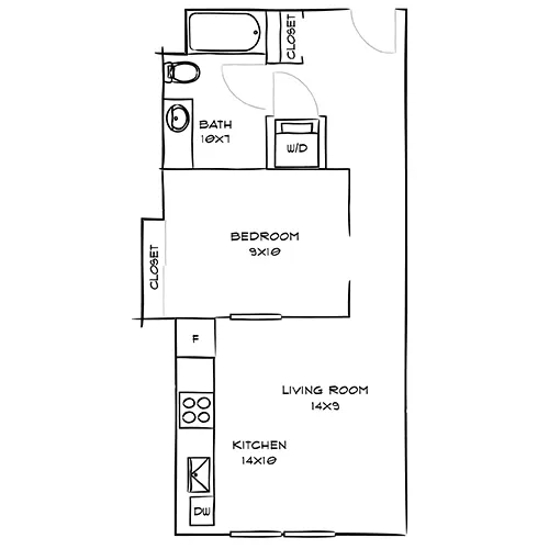 Smalt Floor Plan Diagram - Indigo Apartment Homes