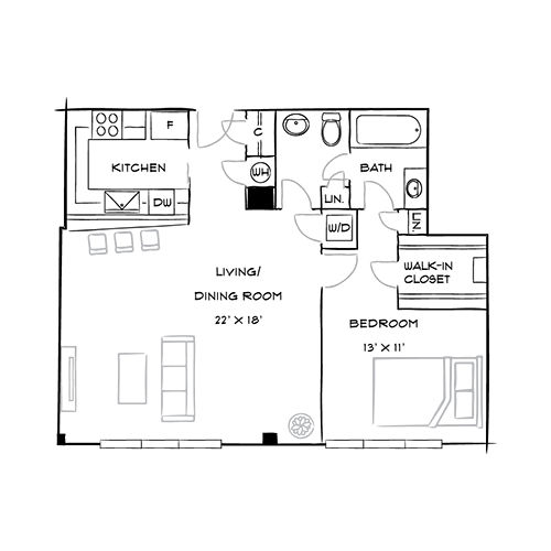 2D Diagram Furnished
