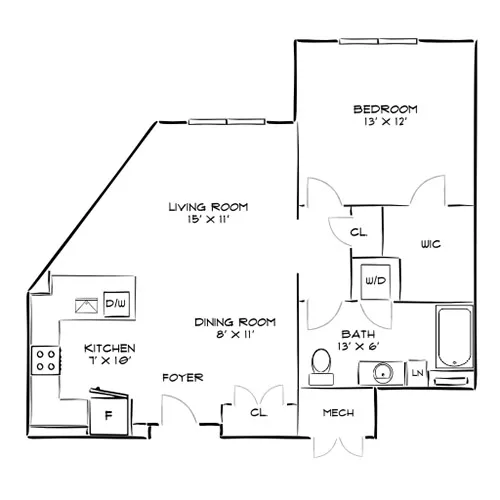 The Chase at Overlook Ridge - Revere, MA - Floor Plan Diagram