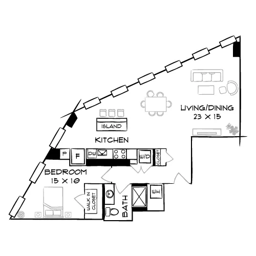 The Elm - Bethesda, MD - Floor Plan Diagram