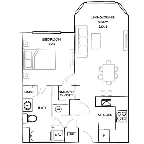 2D Diagram Furnished