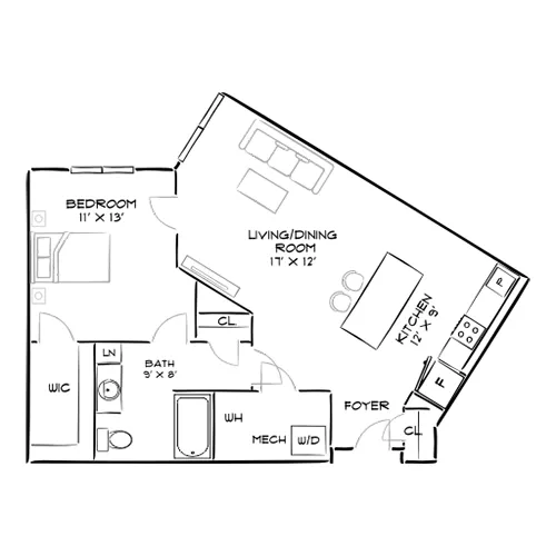 The Chase at Overlook Ridge - Revere, MA - Floor Plan Diagram
