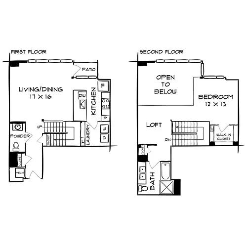 Flats 8300 - Bethesda, MD - Floor Plan Diagram
