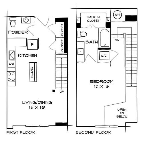 Flats 8300 - Bethesda, MD - Floor Plan Diagram