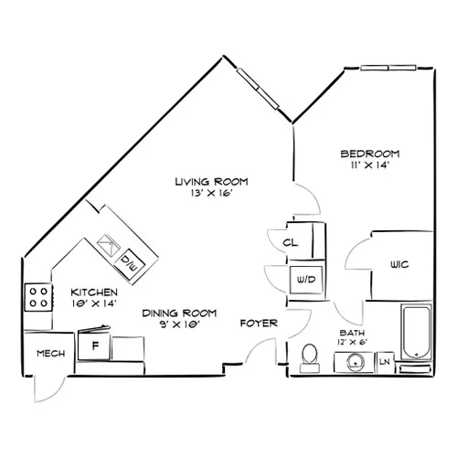 The Chase at Overlook Ridge - Revere, MA - Floor Plan Diagram