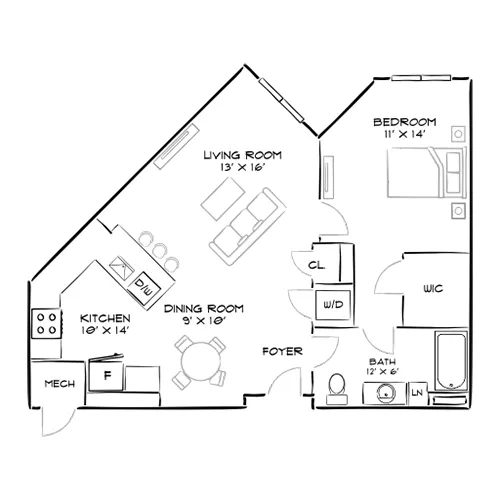 The Chase at Overlook Ridge - Revere, MA - Floor Plan Diagram