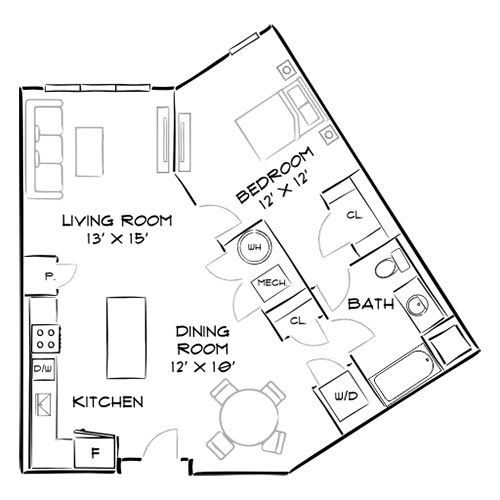 2D Diagram Furnished