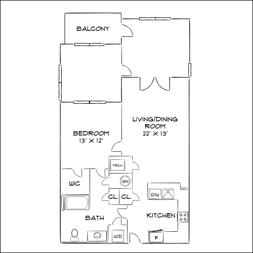 The Chase at Overlook Ridge - Revere, MA - Floor Plan Diagram