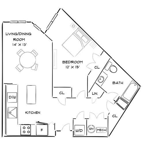 2D Diagram Furnished