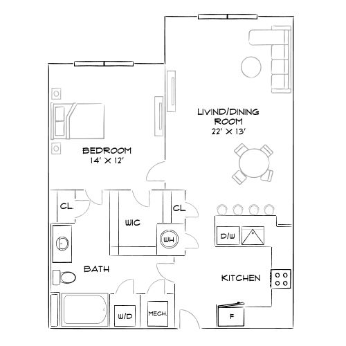 2D Diagram Furnished