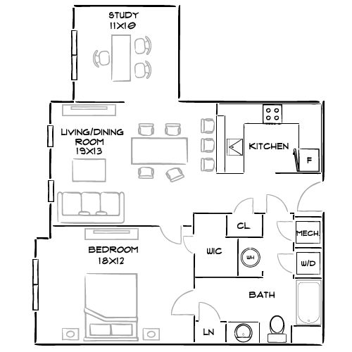 The Chase at Overlook Ridge - Revere, MA - Floor Plan Diagram