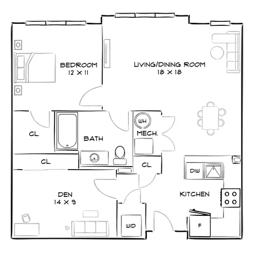 The Chase at Overlook Ridge - Revere, MA - Floor Plan Diagram