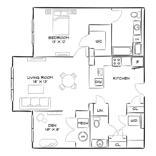 2D Diagram Furnished