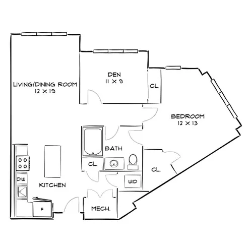The Chase at Overlook Ridge - Revere, MA - Floor Plan Diagram