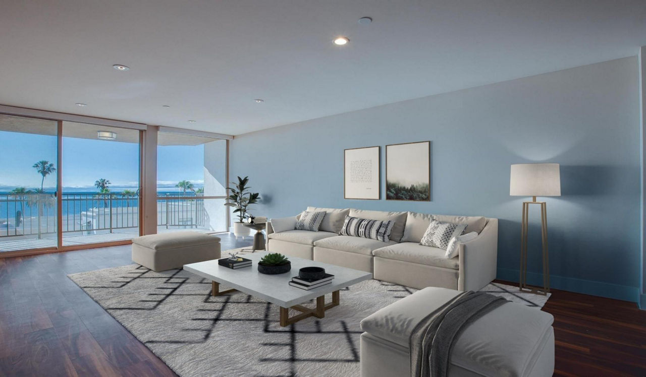 Ocean House on Prospect - La Jolla, CA - Living Room