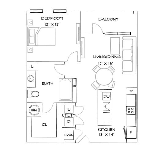 The Haven - Denver, CO - Furnished Diagram