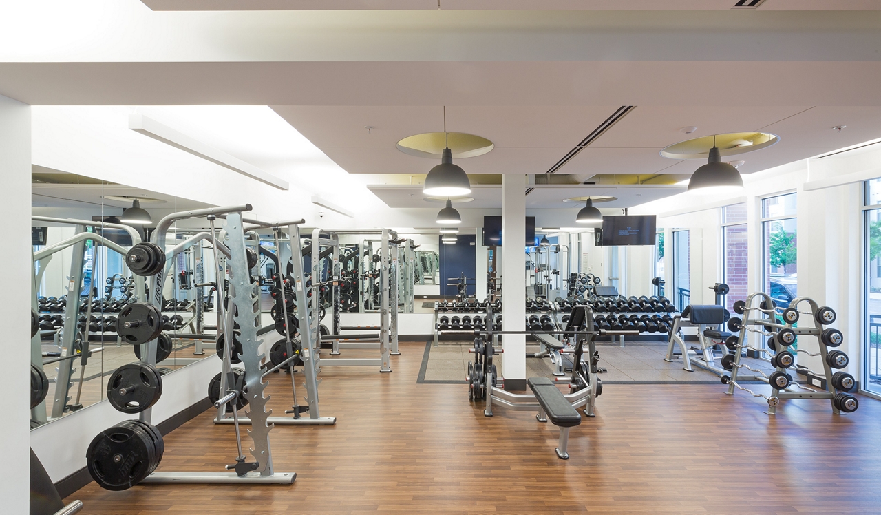 21 Fitzsimons Apartments in Aurora, CO Fitness Center.<div style="text-align: center;">&nbsp;</div>
<div style="text-align: center;">A dedicated weight room makes strength training easy and effective.</div>
