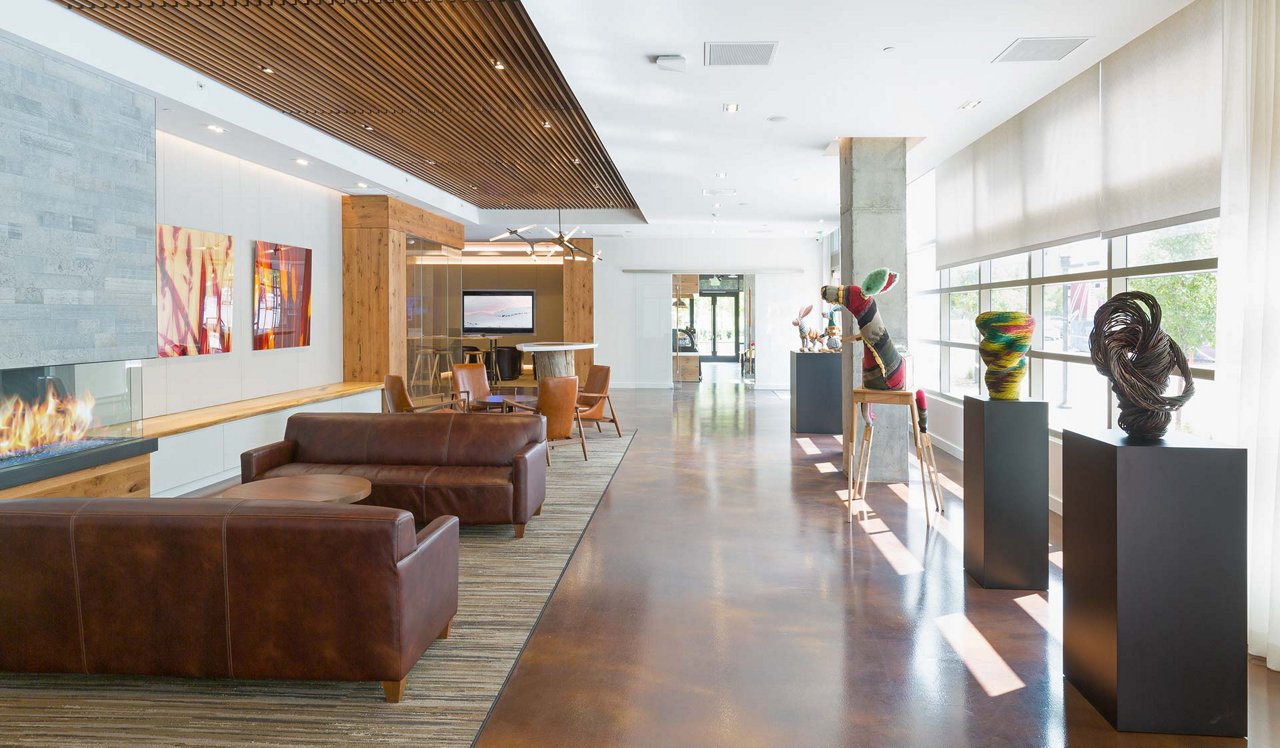 21 Fitzsimons Apartments in Aurora, CO - Gallery.<div style="text-align: center;">&nbsp;</div>
<div style="text-align: center;">Rotating curated art is on display in The Plains Gallery.&nbsp;</div>
