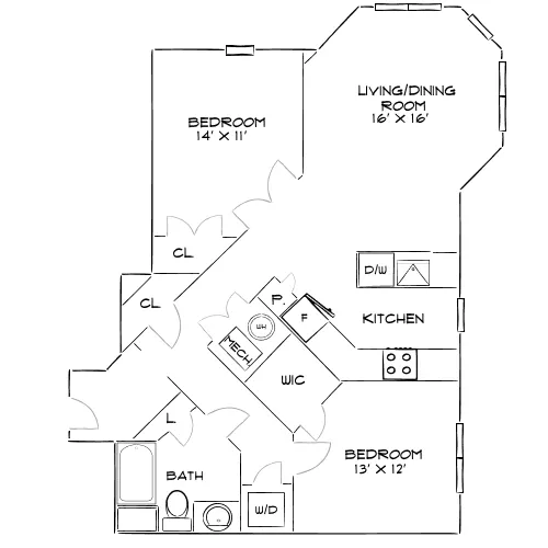 The Chase at Overlook Ridge - Revere, MA - Floor Plan Diagram