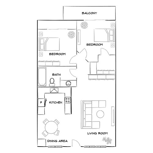 2D Diagram Furnished