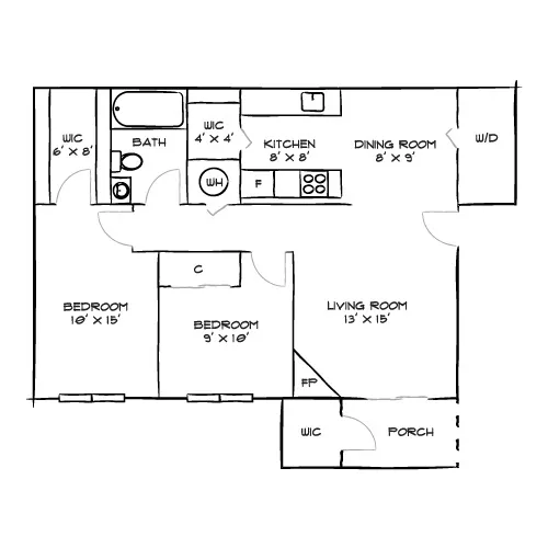 Verona - Littleton, CO - Floor Plan Diagram