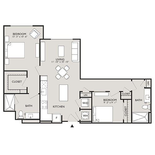 Upton Place - Washington DC - Floor plan diagram