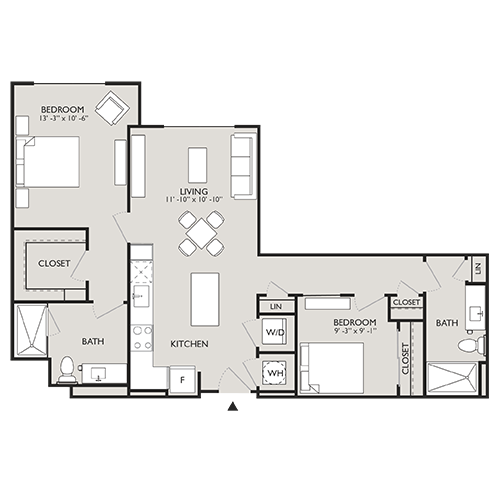 Upton Place - Washington DC - Floor Plan Diagram
