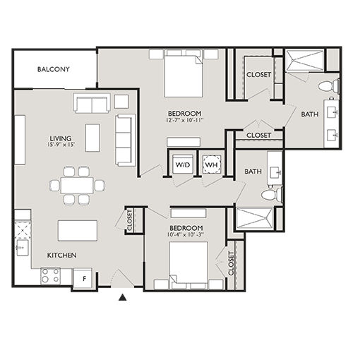 Upton Place - Washington DC - Floor plan diagram