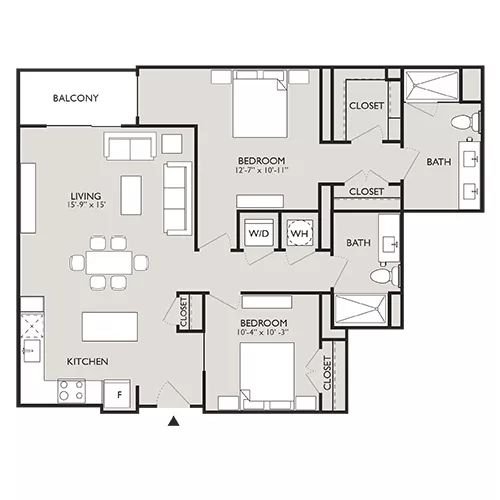 Upton Place - Washington DC - Floor plan diagram