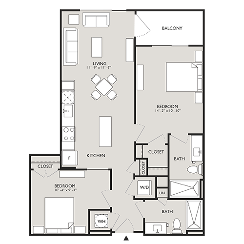 Upton Place - Washington DC - Floor Plan Diagram