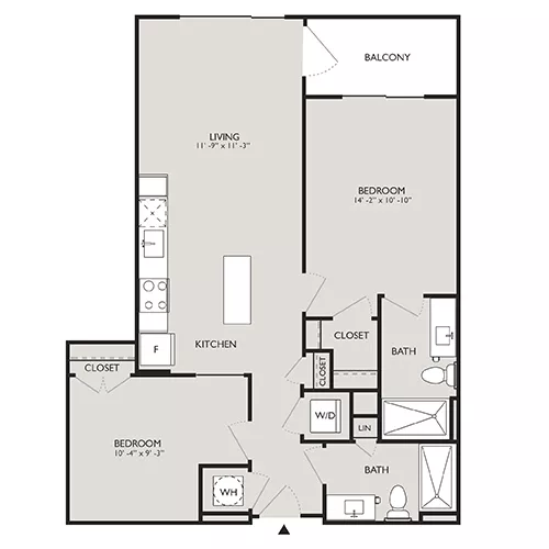 Upton Place - Washington DC - Floor plan diagram