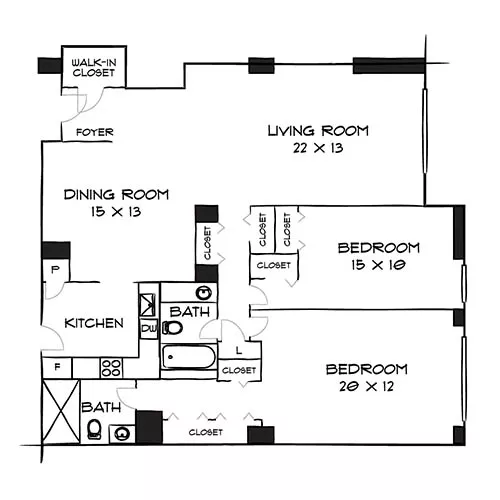 Willard Towers - Chevy Chase, MD - Diagram