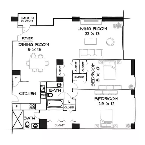 Willard Towers - Chevy Chase, MD - Diagram