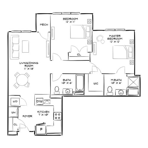 The Chase at Overlook Ridge - Revere, MA - Floor Plan Diagram