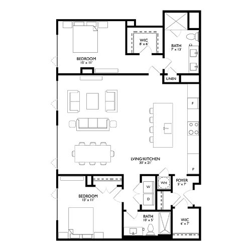 Ravel and Royale - Bethesda, MD - Floor Plan Diagram