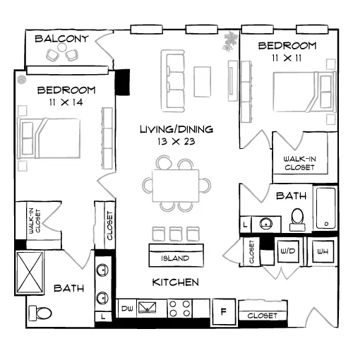 The Elm - Bethesda, MD - Floor Plan