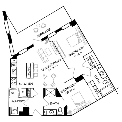 The Elm - Bethesda, MD - Floor Plan