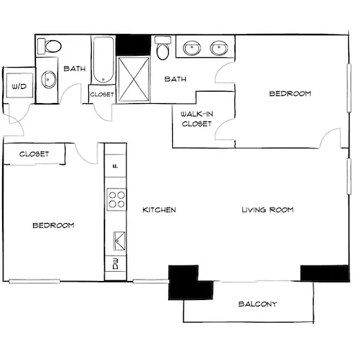 The District at Flagler Village - Fort Lauderdale, FL - Floor Plan Diagram
