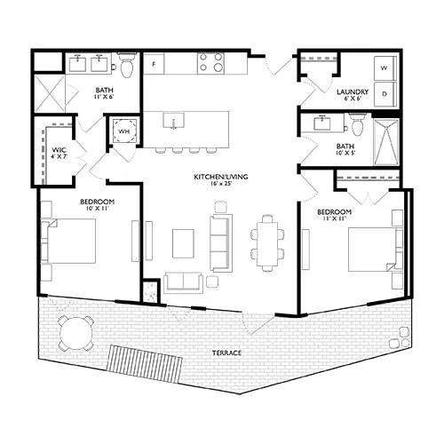 Ravel and Royale - Bethesda, MD - Floor Plan Diagram