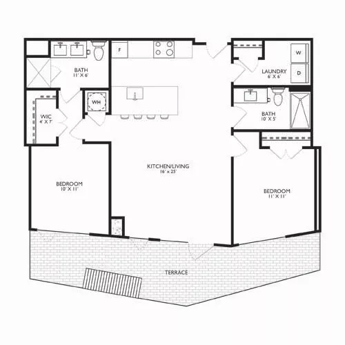 Ravel and Royale - Bethesda, MD - Floor Plan Diagram