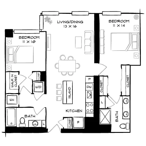The Elm - Bethesda, MD - Floor Plan