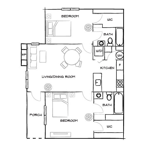 2D Diagram Furnished