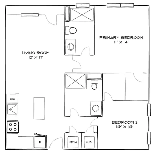 Solea at Miami Lakes - Hialeah, FL - Floor Plan Diagram