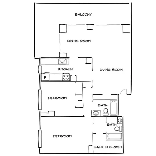 The Summit - Alexandria, VA - Floor Plan Diagram