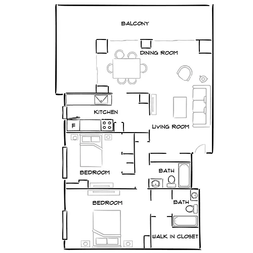 The Summit - Alexandria, VA - Floor Plan Diagram