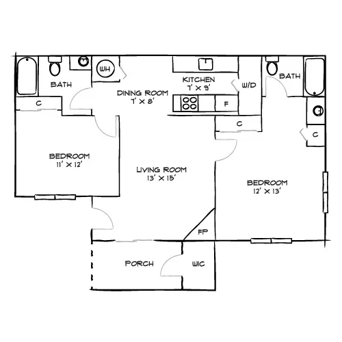 Verona - Littleton, CO - Floor Plan Diagram
