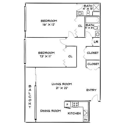 Vista - Philadelphia, PA - Floor plan diagram