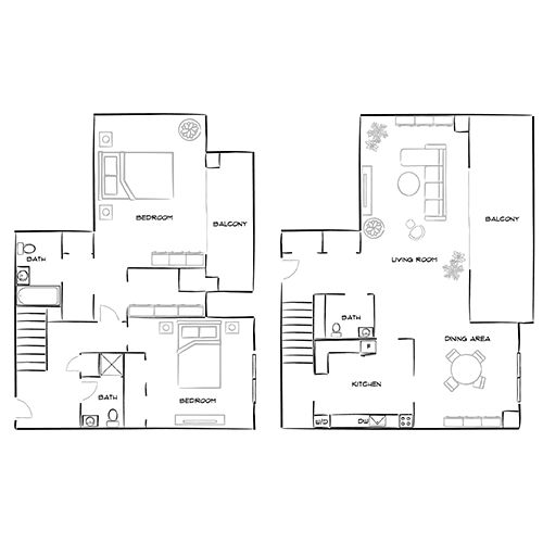 The Summit - Alexandria, VA - Floor Plan Diagrams