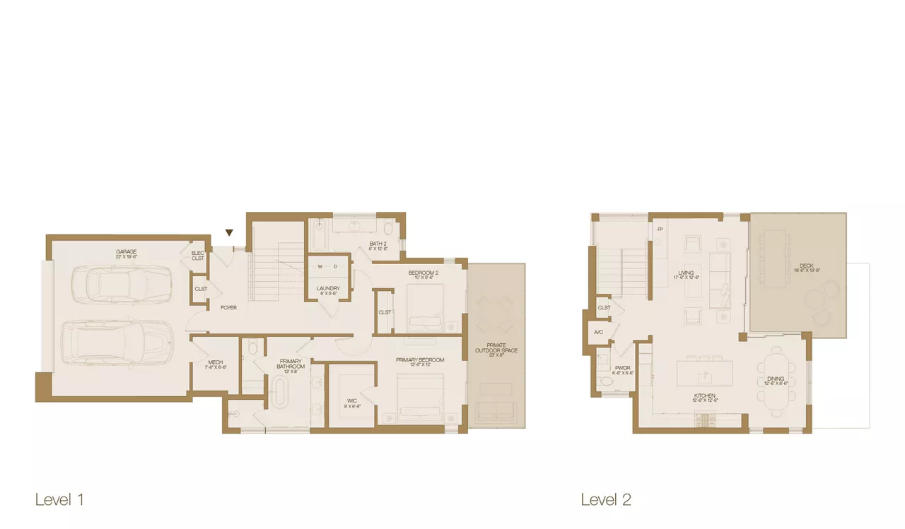 Oak Shore - Corte Madera, CA - floor plan diagram